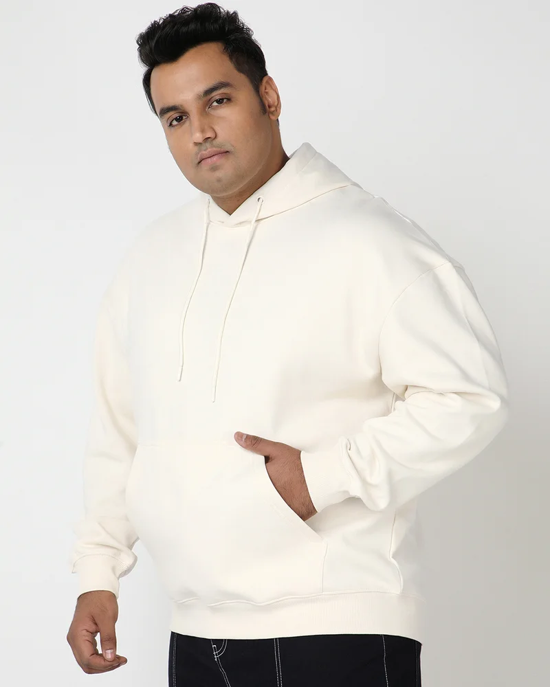 bewakoof Men's Gardenia Oversized Plus Size Hoodies
